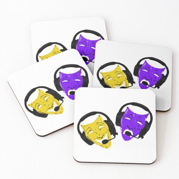 Item preview, Theatre Faces - Yellow, Purple designed and sold by KiannasMind.