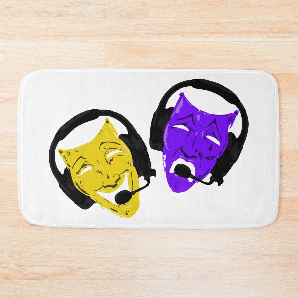 Item preview, Theatre Faces - Yellow, Purple designed and sold by KiannasMind.