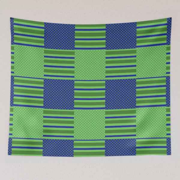 Item preview, Cool pattern coordinating colors with stripes and dots.   designed and sold by With My Hands By K.
