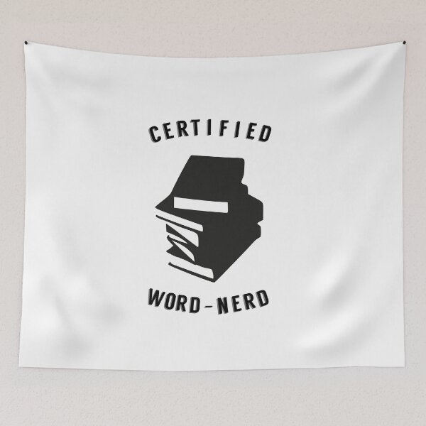 Item preview, Certified Word-Nerd (Bookish Version)  designed and sold by Homebody Hobbyist.
