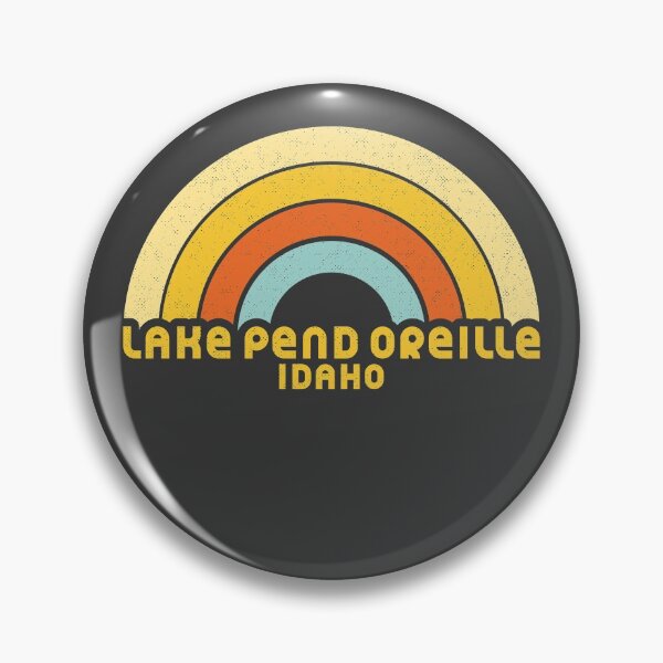 Aperçu de l'œuvre Retro Lake Pend Oreille Idaho créée et vendue par dk80.