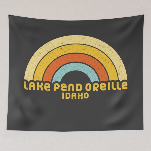Aperçu de l'œuvre Retro Lake Pend Oreille Idaho créée et vendue par dk80.