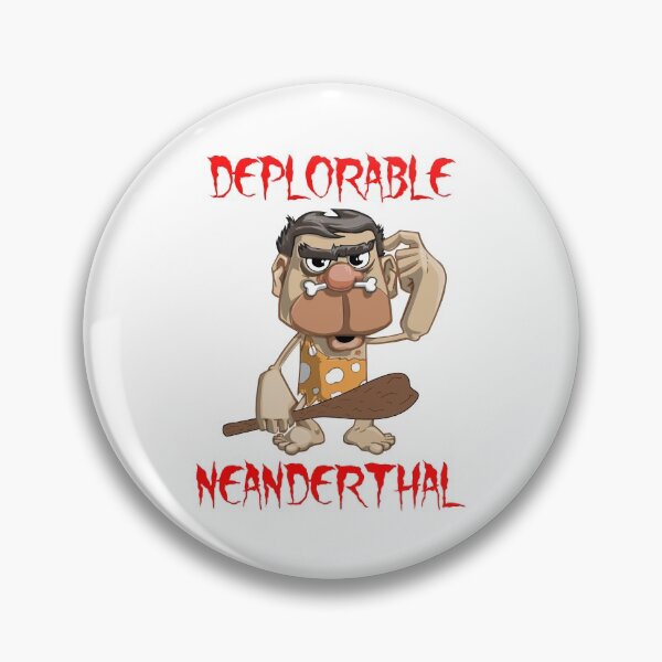 Item preview, Deplorable Neanderthal - A Deplorable Neanderthal Holding A Wooden Club And Scratching His Head designed and sold by Oaks Creations.