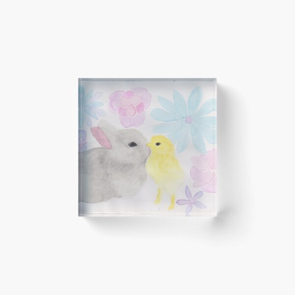 Item preview, Chick and Bunny Nuzzle  designed and sold by bellamiwa.