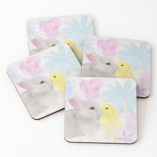 Item preview, Chick and Bunny Nuzzle  designed and sold by bellamiwa.
