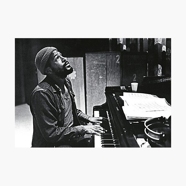 Marvin Gaye The Pianist Photographic Print