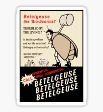 Beetlejuice Advertisement Sticker