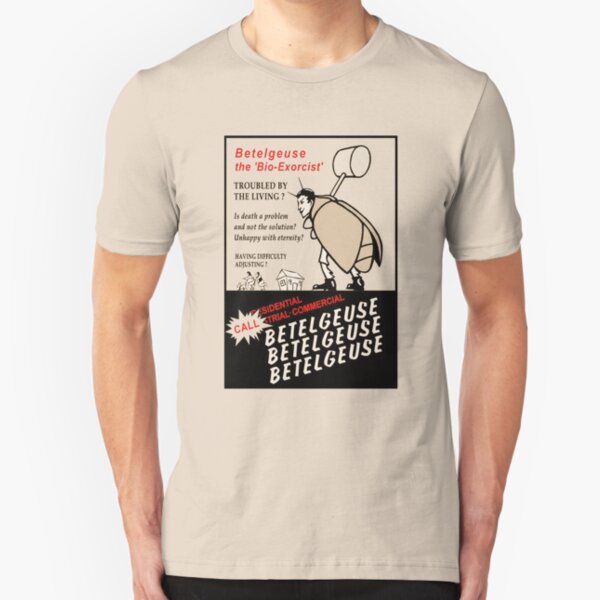Beetlejuice Advertisement Slim Fit T-Shirt