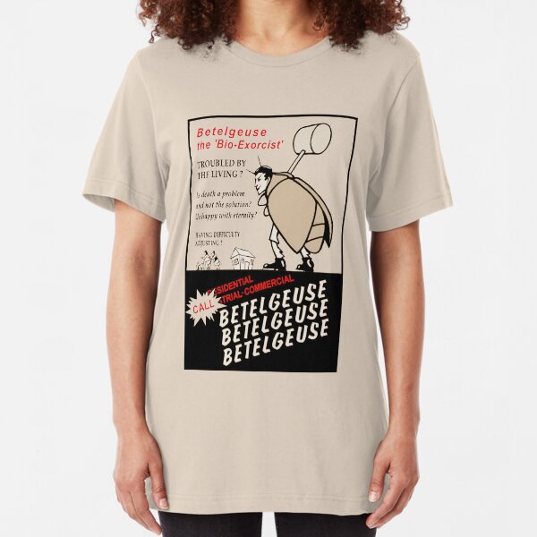 Beetlejuice Advertisement Slim Fit T-Shirt