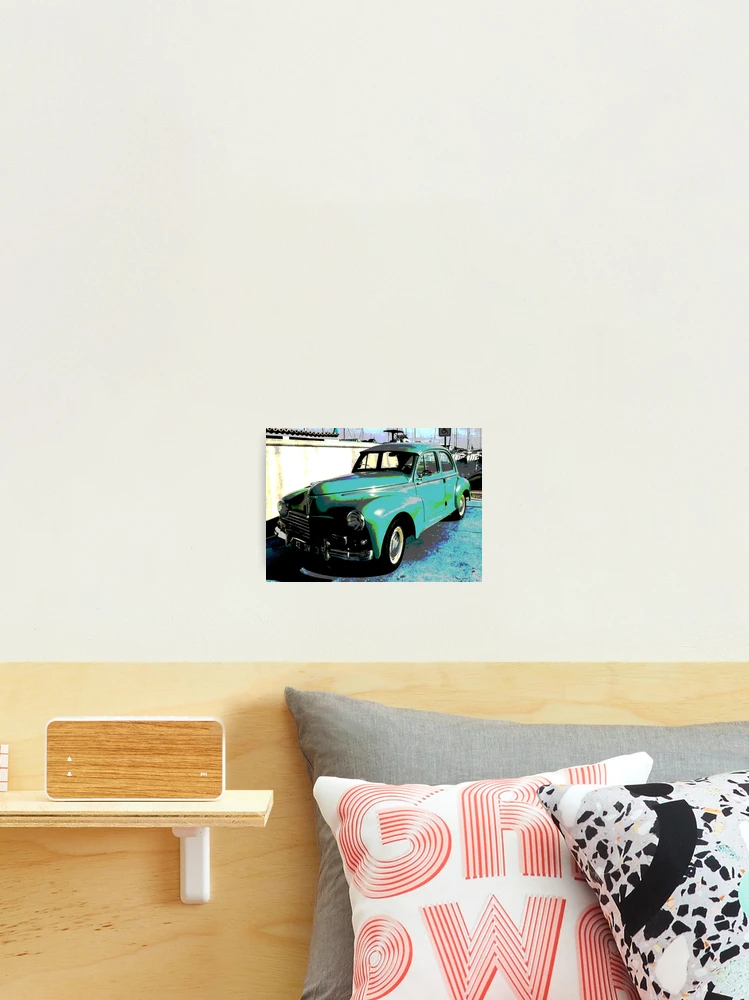 Posterized Peugeot 203 side view 