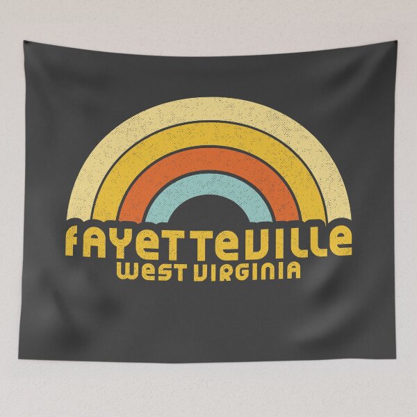 Aperçu de l'œuvre Retro Fayetteville West Virginia créée et vendue par dk80.