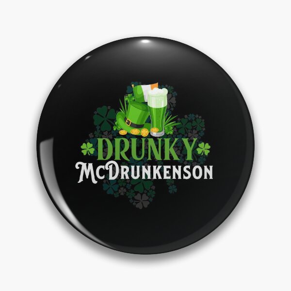 Item preview, St. Patricks funny Drunky McDrunkenson gift idea for adults designed and sold by BRtisticDesigns.