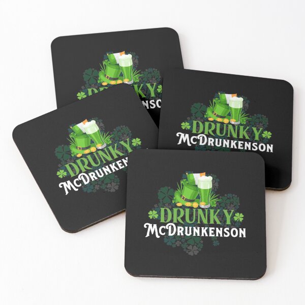 Item preview, St. Patricks funny Drunky McDrunkenson gift idea for adults designed and sold by BRtisticDesigns.