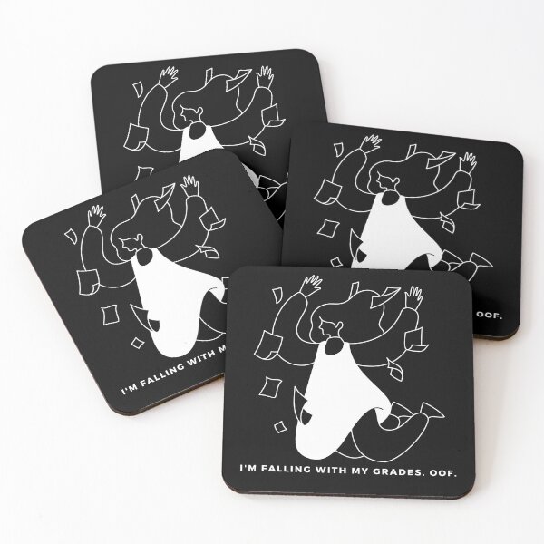 Item preview, I'm Falling With My Grades. Oof. designed and sold by StarrGal.