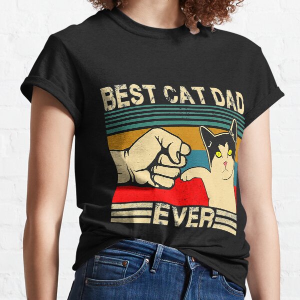 Vintage Best Cad Dad Ever Lustige Katzen-Liebhaber für Vatertags-T-Shirt SweatshirtHoodie Tank Top für Männer Frauen Kinder 