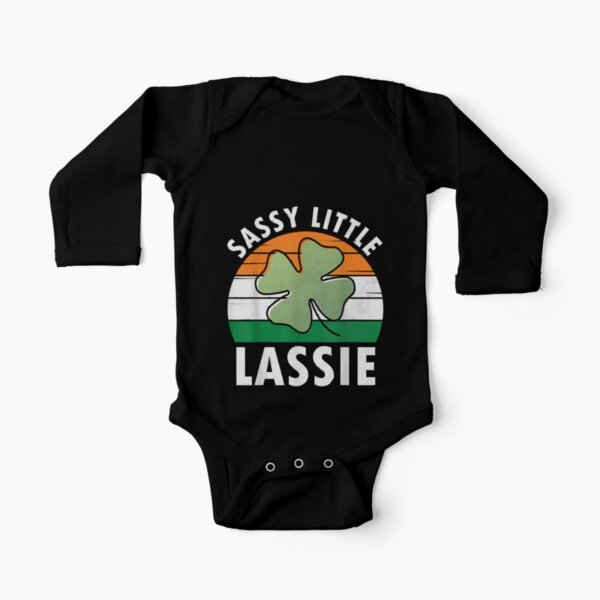 Girls St Patricks Day Onesie® Sassy Lil Lassie – Squishy Cheeks