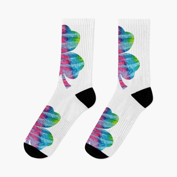 Aperçu de l'œuvre Tie Dye Trèfle à quatre feuilles Saint Patricks Day créée et vendue par UncleStuScience.
