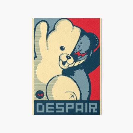 monokuma vote for ultimate despair art board print by jamiepogue redbubble