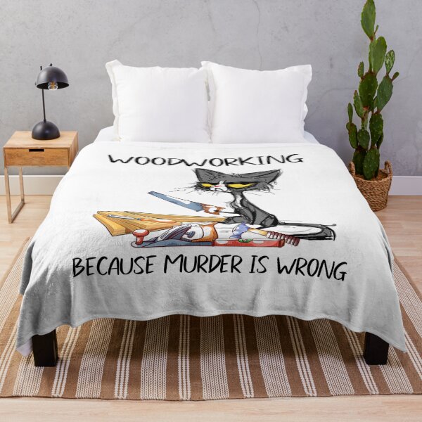 Item preview, Woodworking Because Murder is Wrong 95 designed and sold by codyemantai.