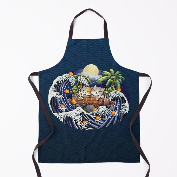 Item preview, Chubby Cats Fishing Mandarin Orange Night designed and sold by Takeda-art.