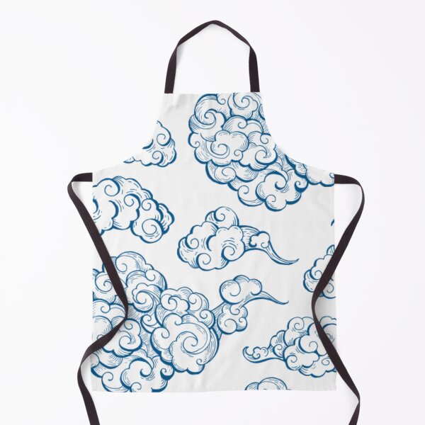 Item preview, Japanese wind clouds blue pattern designed and sold by AlvarezTimothy.