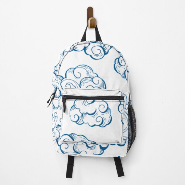 Item preview, Japanese wind clouds blue pattern designed and sold by AlvarezTimothy.