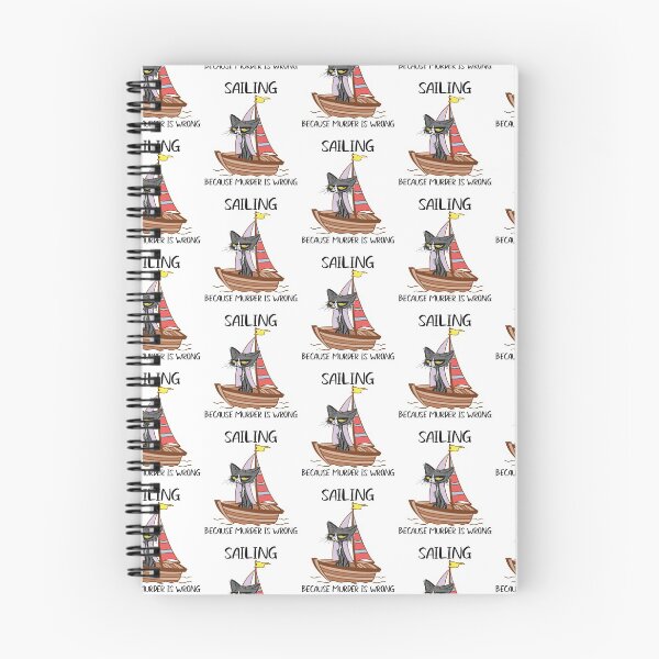 Item preview, Sailing Because Murder Is Wrong 95 Sailor, Sailboat, Sail, Yacht, Sailing Ship, Sailing Boat, Maritime designed and sold by codyemantai.
