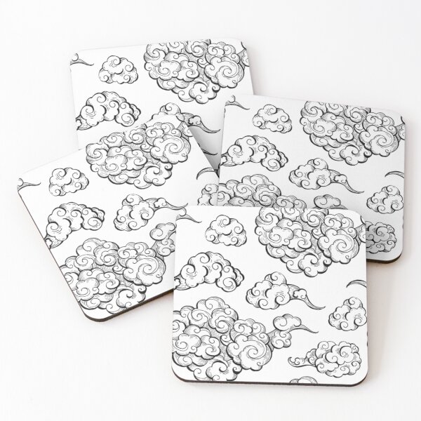 Item preview, Japanese wind clouds pattern  designed and sold by AlvarezTimothy.