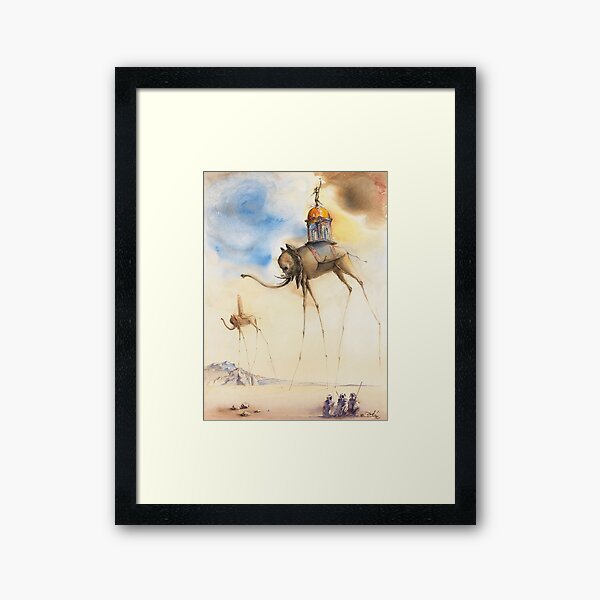 Aperçu de l'œuvre Éléphant Spatiaux (1965) de Salvador Dali créée et vendue par Antiquated Art.