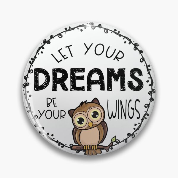 Item preview, Inspirational Owl Let your Dreams be Your Wings designed and sold by creative321.