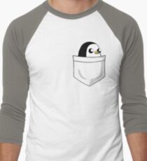 There's an evil penguin in my pocket! Men's Baseball ¾ T-Shirt