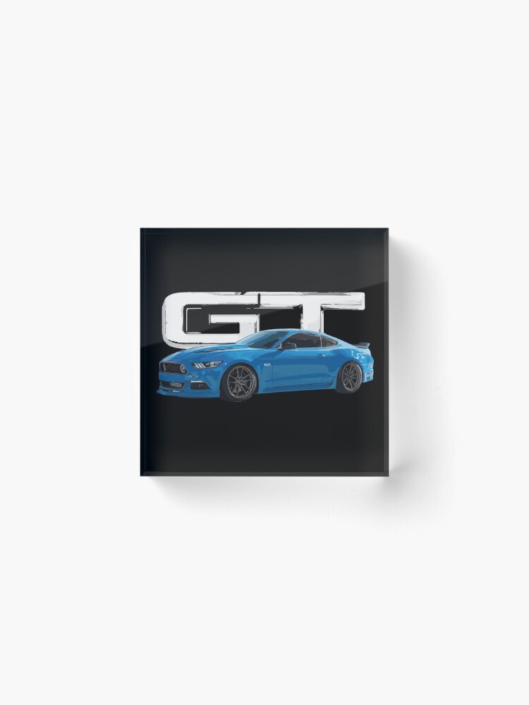 Thumbnail 2 of 5, Acrylic Block, s550 Grabber Blue Mustang GT 5.0L V8 usa designed and sold by cowtownCOWBOY.