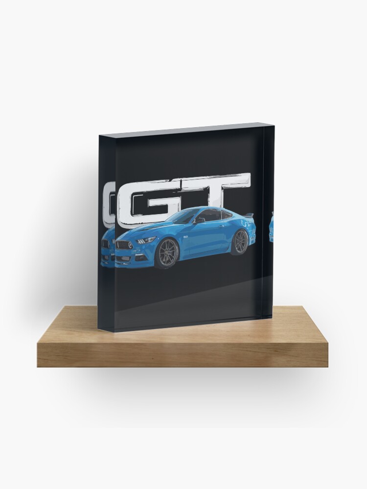 Thumbnail 1 of 5, Acrylic Block, s550 Grabber Blue Mustang GT 5.0L V8 usa designed and sold by cowtownCOWBOY.