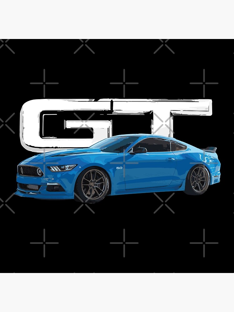 Thumbnail 5 of 5, Acrylic Block, s550 Grabber Blue Mustang GT 5.0L V8 usa designed and sold by cowtownCOWBOY.