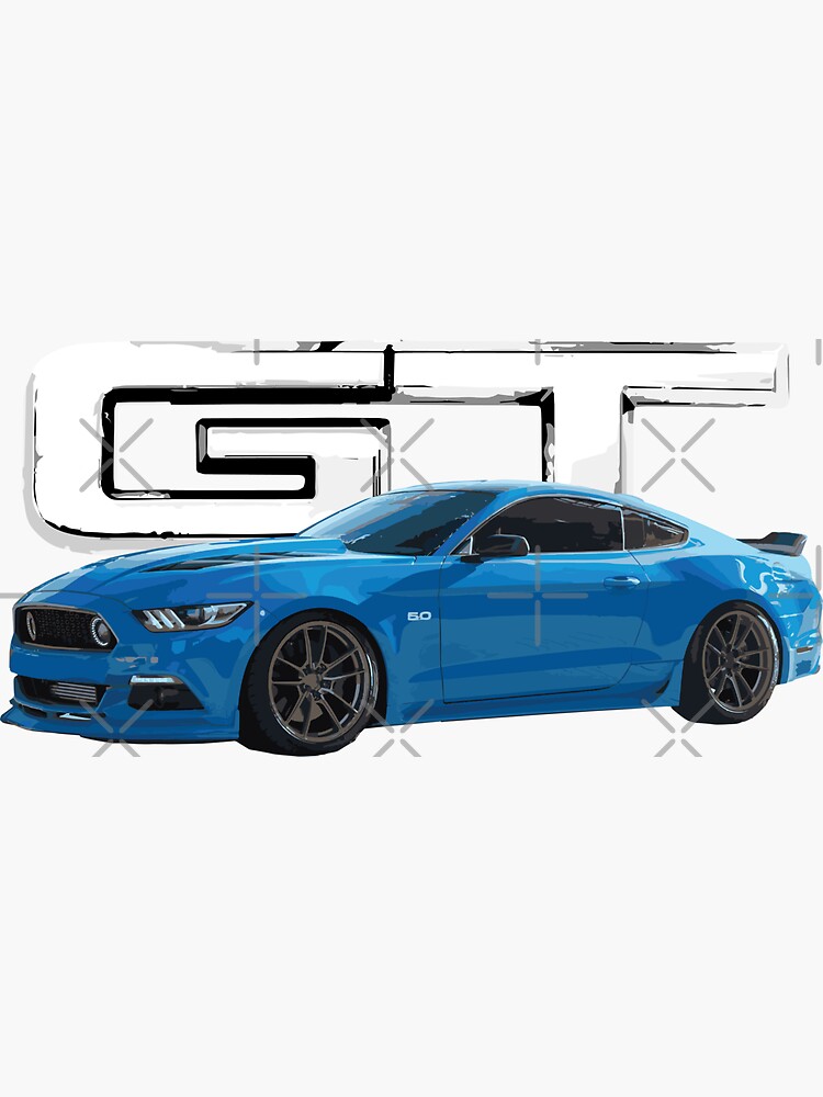 s550 Grabber Blue Mustang GT 5.0L V8 usa | Sticker