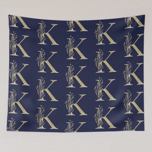 Item preview, K Golden Letter designed and sold by HintofNature.