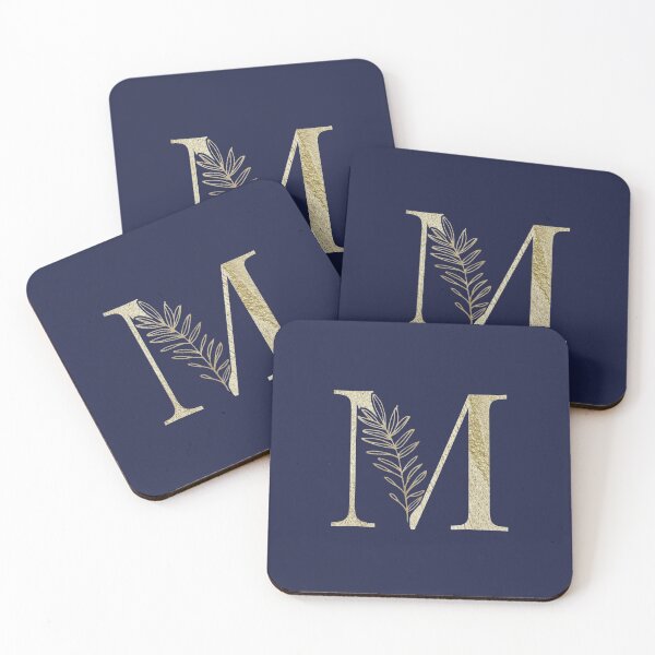 Item preview, M Golden Letter designed and sold by HintofNature.