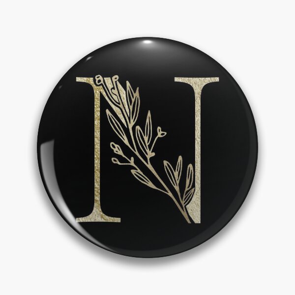 Item preview, N Golden Letter designed and sold by HintofNature.