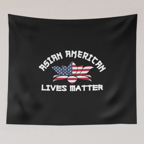 Item preview, Asian American Lives Matter US Flag and Lotus Flower AAPI Pride designed and sold by alenaz.
