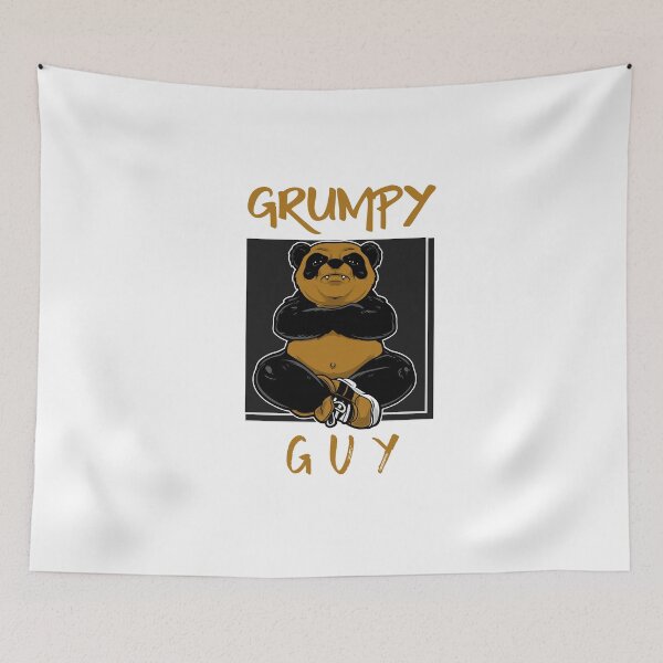 Item preview, Funny Grumpy Guy Panda Design designed and sold by boopsblunt.