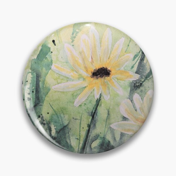 Item preview, Daisy Dance Modern Art Watercolor designed and sold by Karlena Lewin Studio.