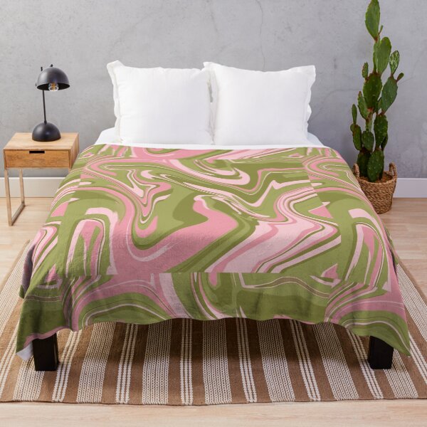 Item preview, Pink and Green Liquified Abstract designed and sold by muffinstandd.