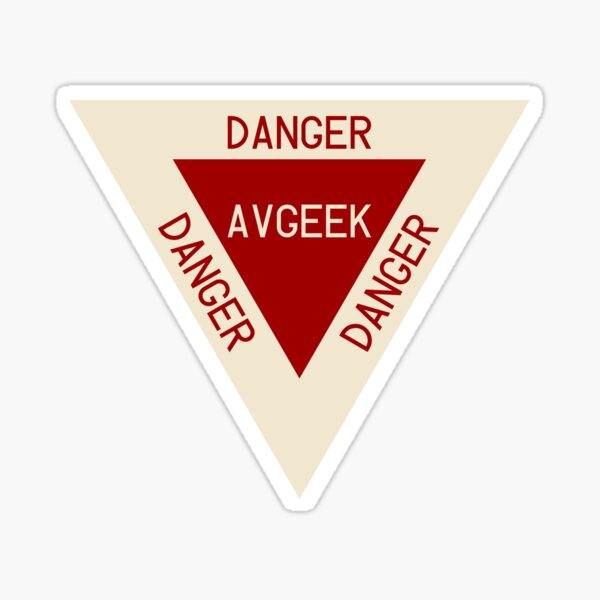 AVGEEK Warning Sticker