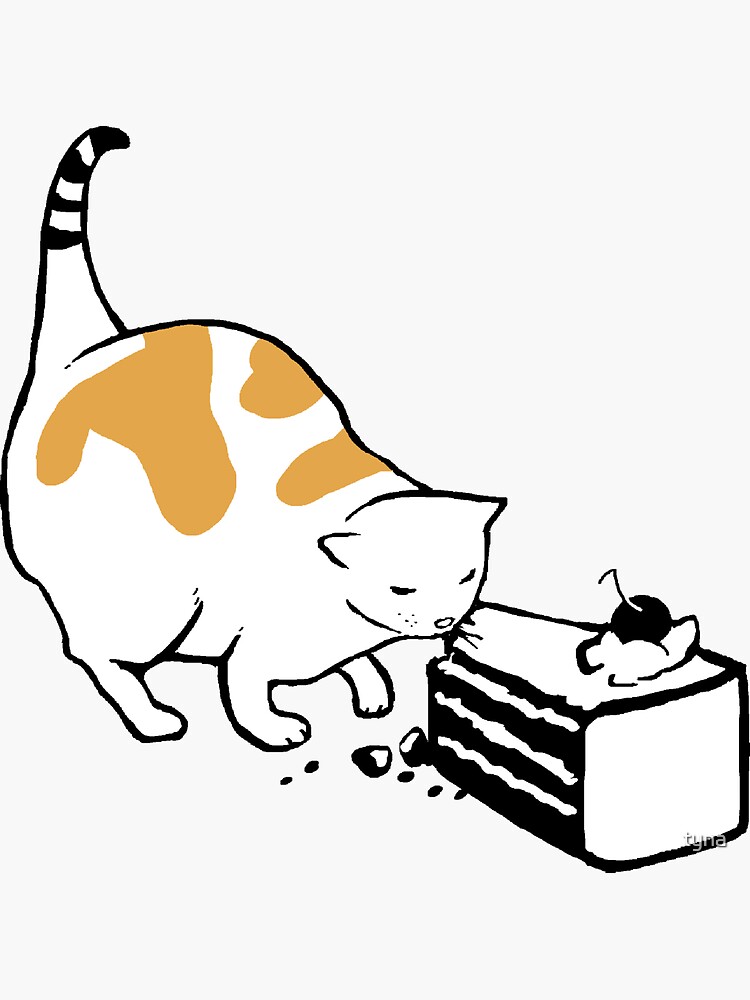 "Science Cat STICKER" Sticker for Sale by tyna Redbubble