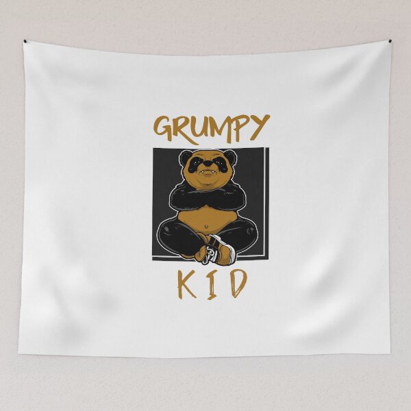 Item preview, Cute Grumpy Panda with Sneakers Design designed and sold by boopsblunt.