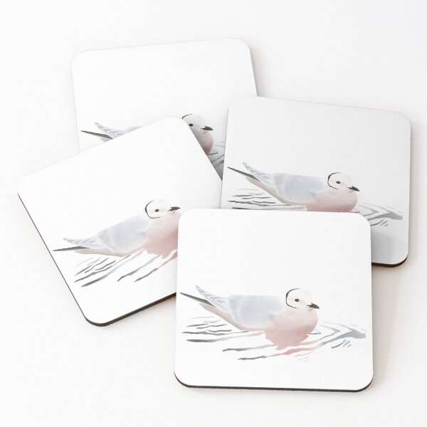 Aperçu de l'œuvre Natation en plumage nuptial adulte Ross's Gull créée et vendue par AndrasVasasArt.