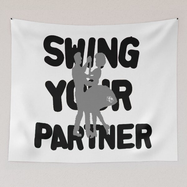 Item preview, Swing Your Partner BLK designed and sold by Square Dancing Gifts & Merchandise.