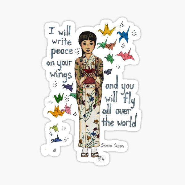 1000 Cranes Sticker