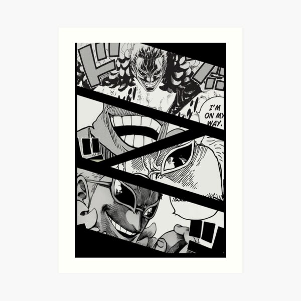 One Piece Doflamingo Caesar Heels Art Print By Greenokapi Redbubble