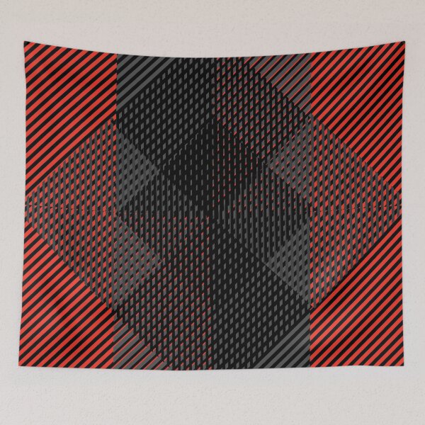 Item preview, Red and Black Linear Pattern designed and sold by ckylin.